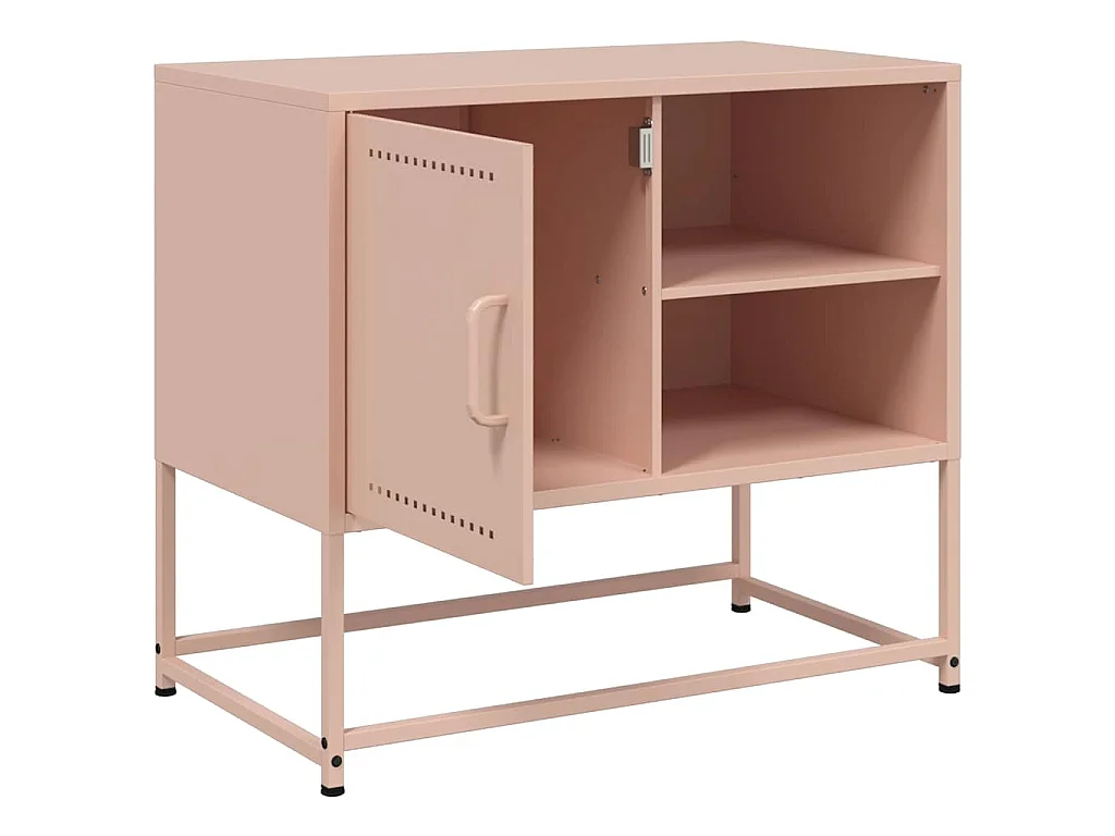TV-Schrank Rosa 68x39x60,5 cm Stahl