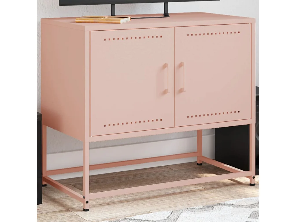 Mobile TV Rosa 68,5x39x60,5 cm in Acciaio