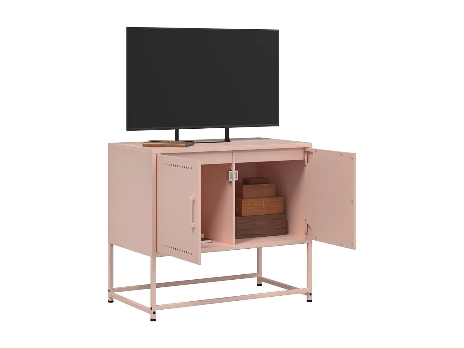 Mobile TV Rosa 68,5x39x60,5 cm in Acciaio