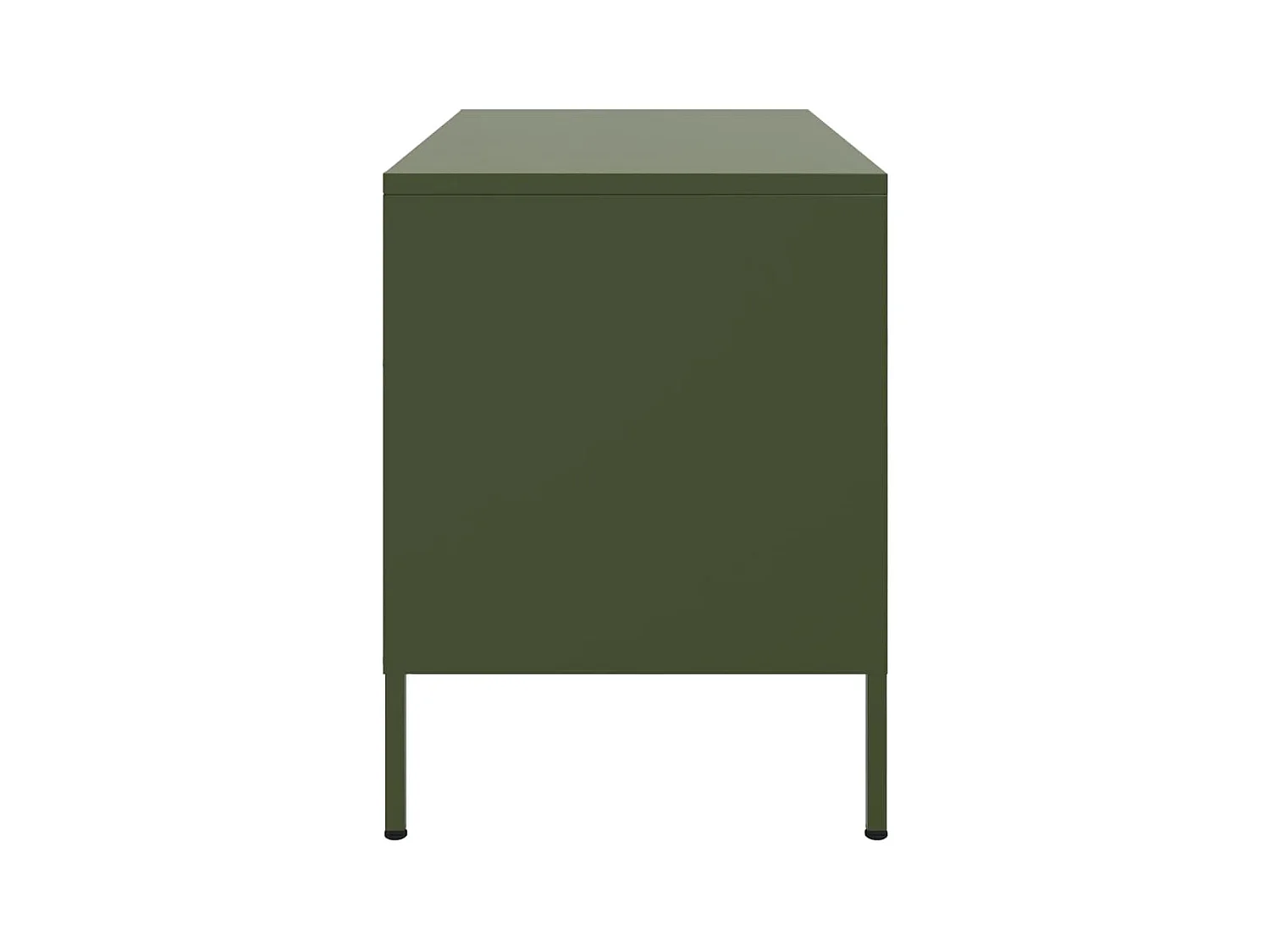 Meubles TV 2 pcs vert olive 68x39x50,5 cm acier