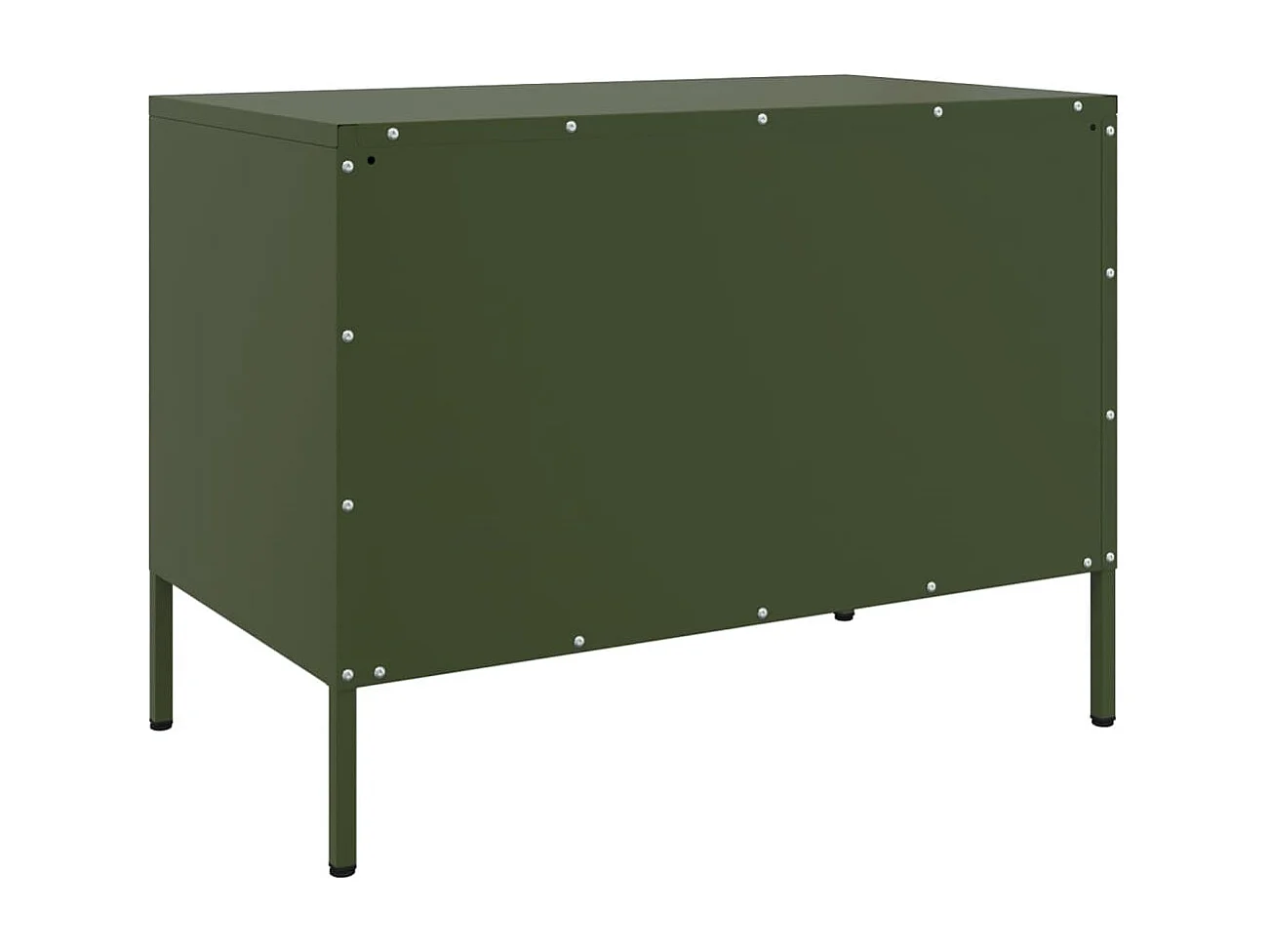 Tv-meubelen 2 st 68x39x50,5 cm staal olijfgroen