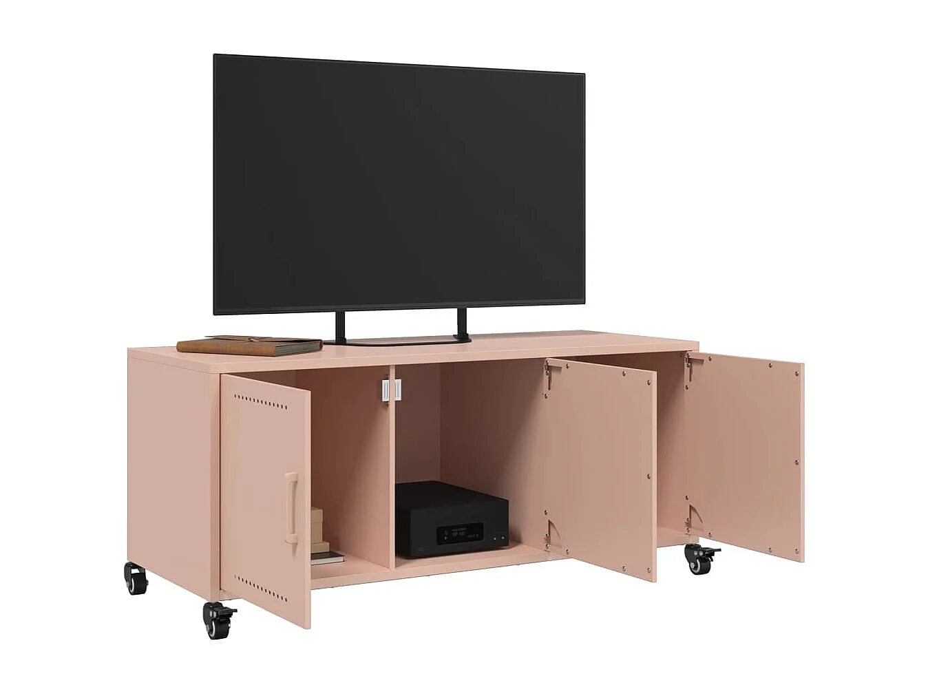 TV-Schrank Rosa 100,5x39x43,5 cm Stahl