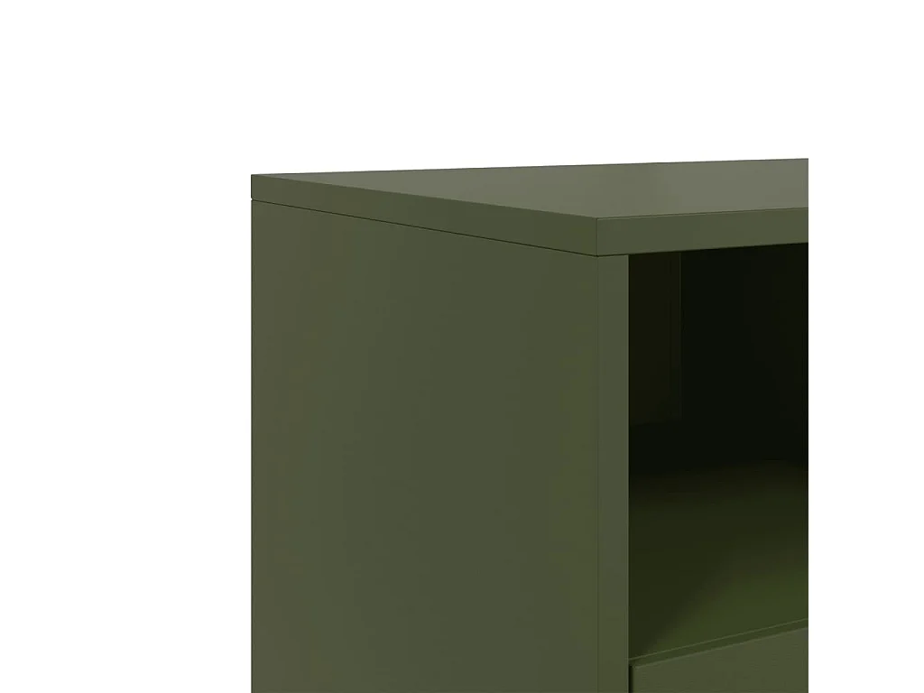 TV-Schrank Olivgrün 68x39x60,5 cm Stahl