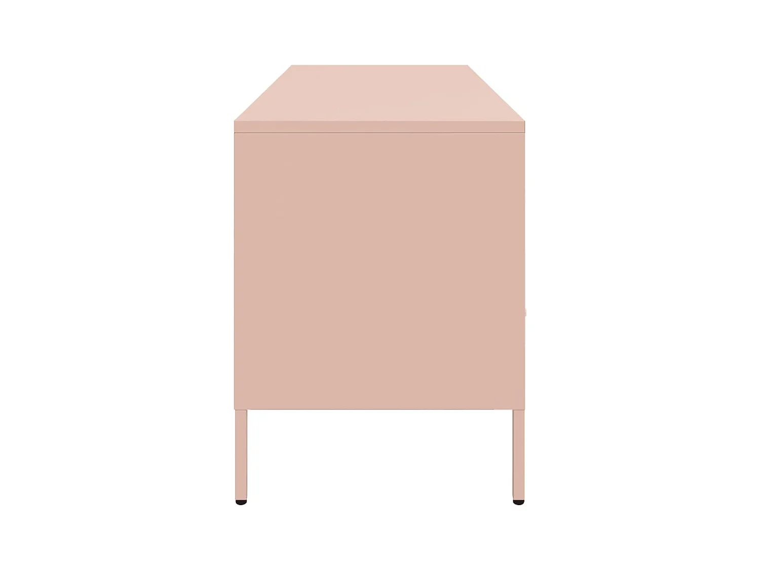 Meuble TV rose 100,5x39x50,5 cm acier
