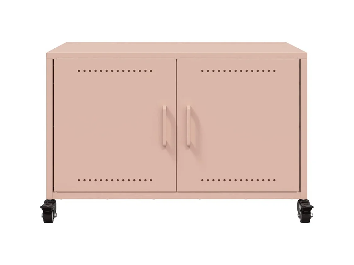 Tv-meubel 68x39x43,5 cm staal roze
