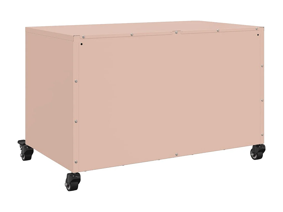 Meuble TV rose 68x39x43,5 cm acier