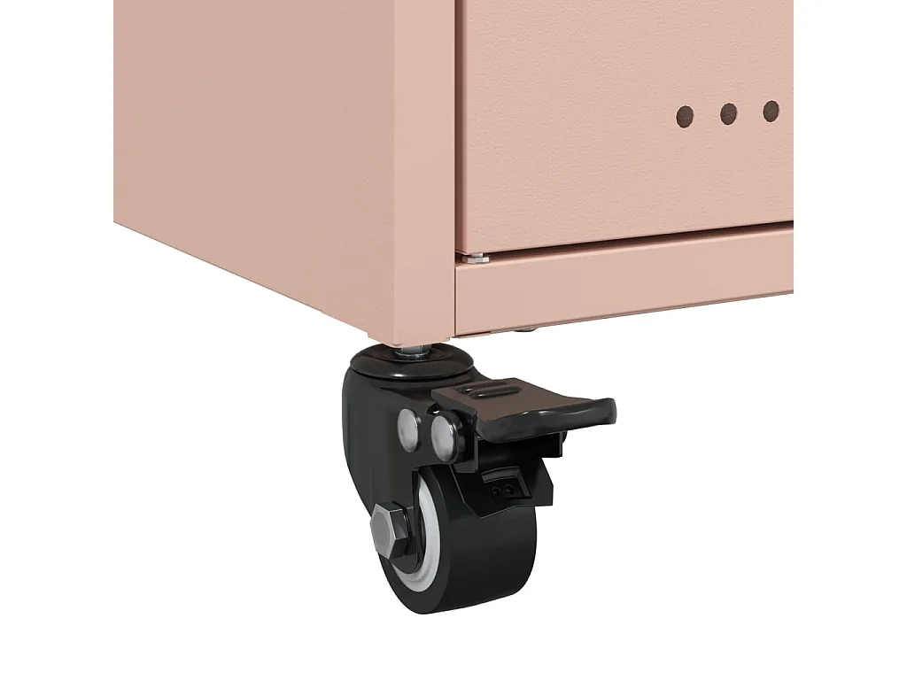 Meuble TV rose 68x39x43,5 cm acier