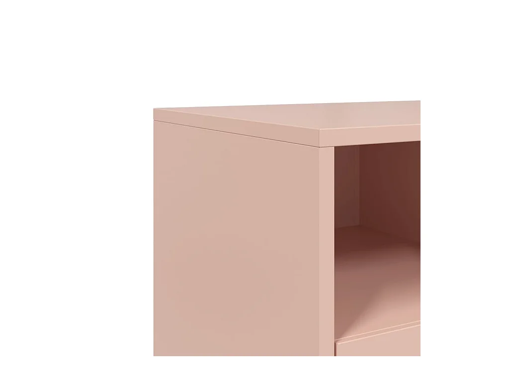 Tv-meubel 68x39x60,5 cm staal roze