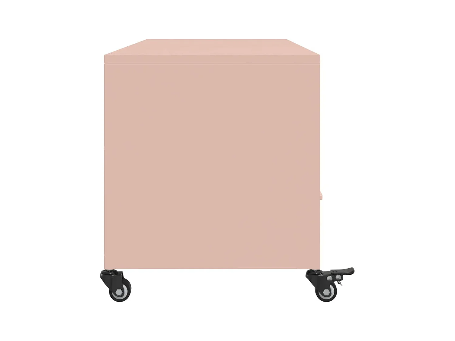 Meuble TV rose 100,5x39x43,5 cm acier