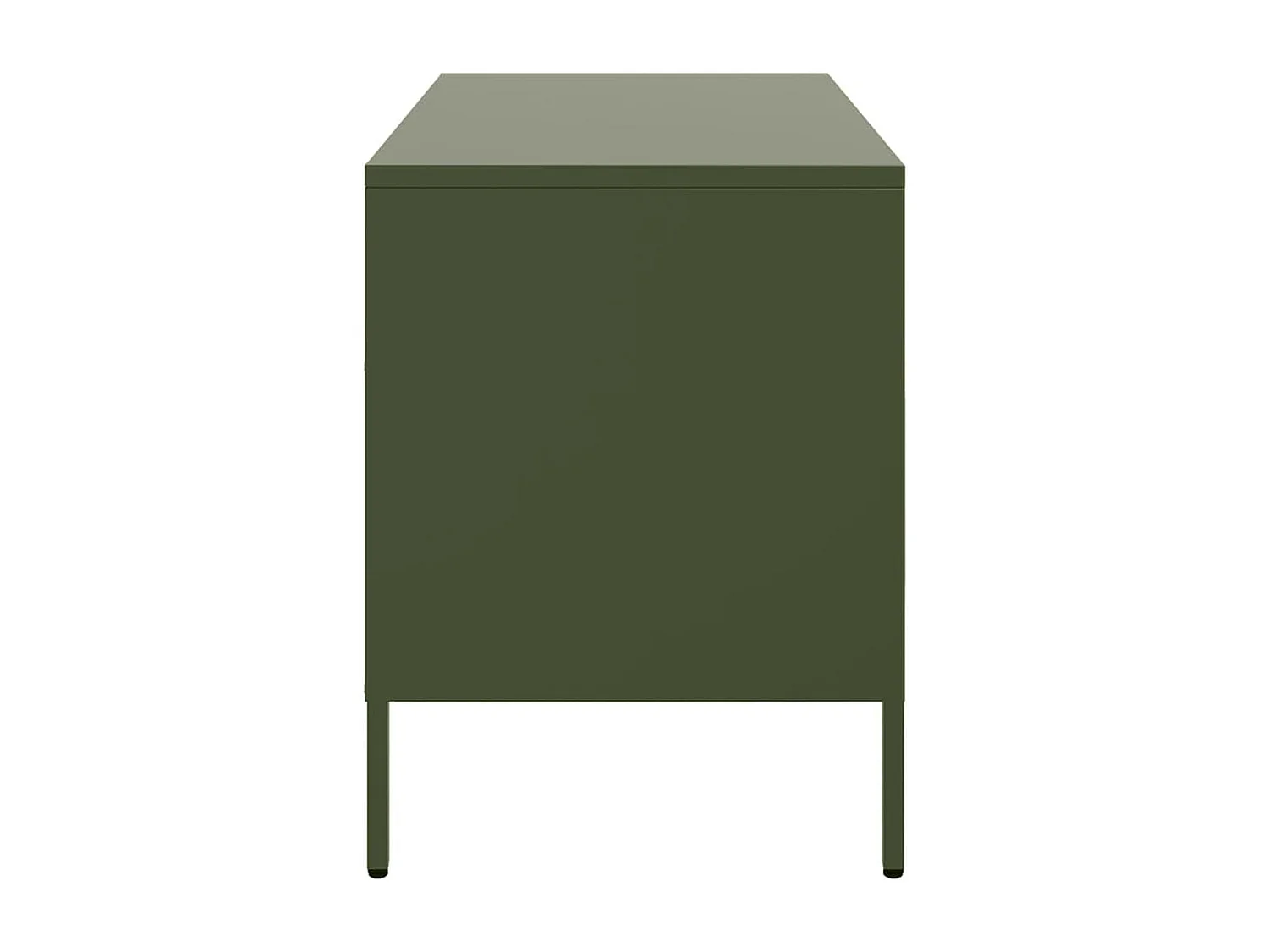 Meubles TV 2 pcs vert olive 68x39x50,5 cm acier