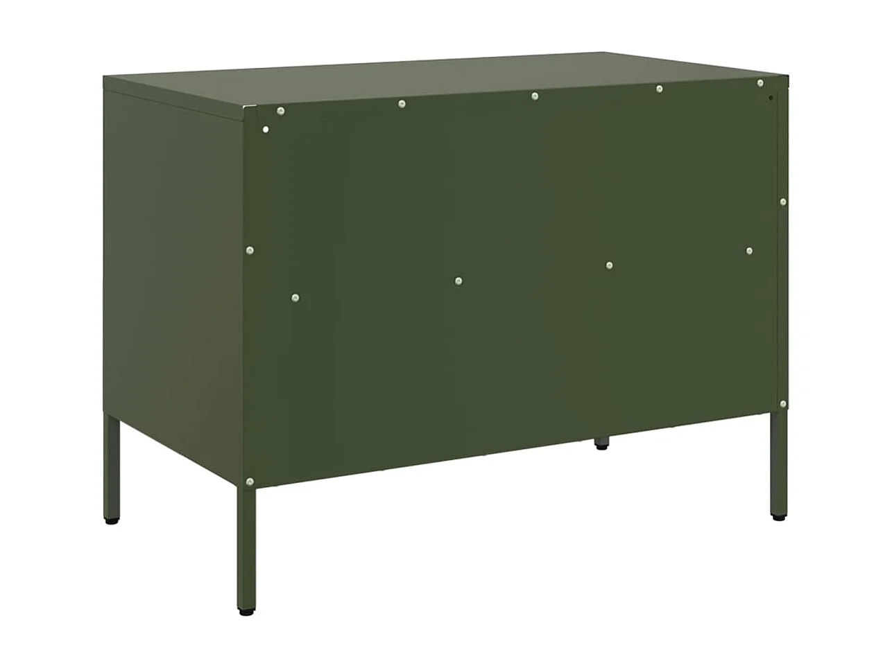Meubles TV 2 pcs vert olive 68x39x50,5 cm acier