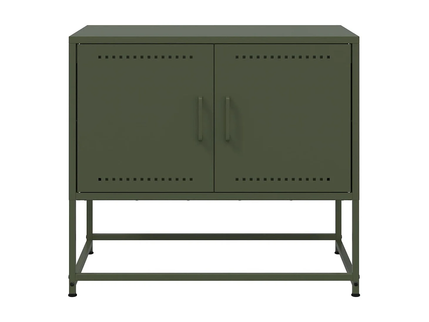 Tv-meubel 68,5x39x60,5 cm staal olijfgroen