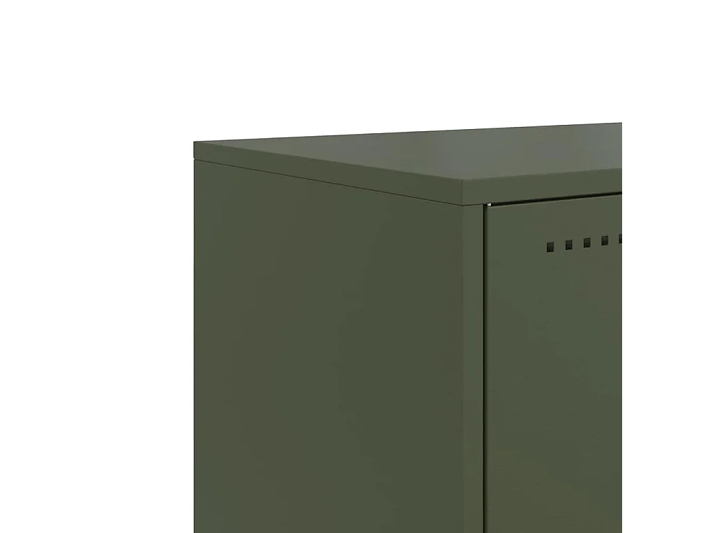 Móvel de TV 68,5x39x60,5 aço verde azeitona