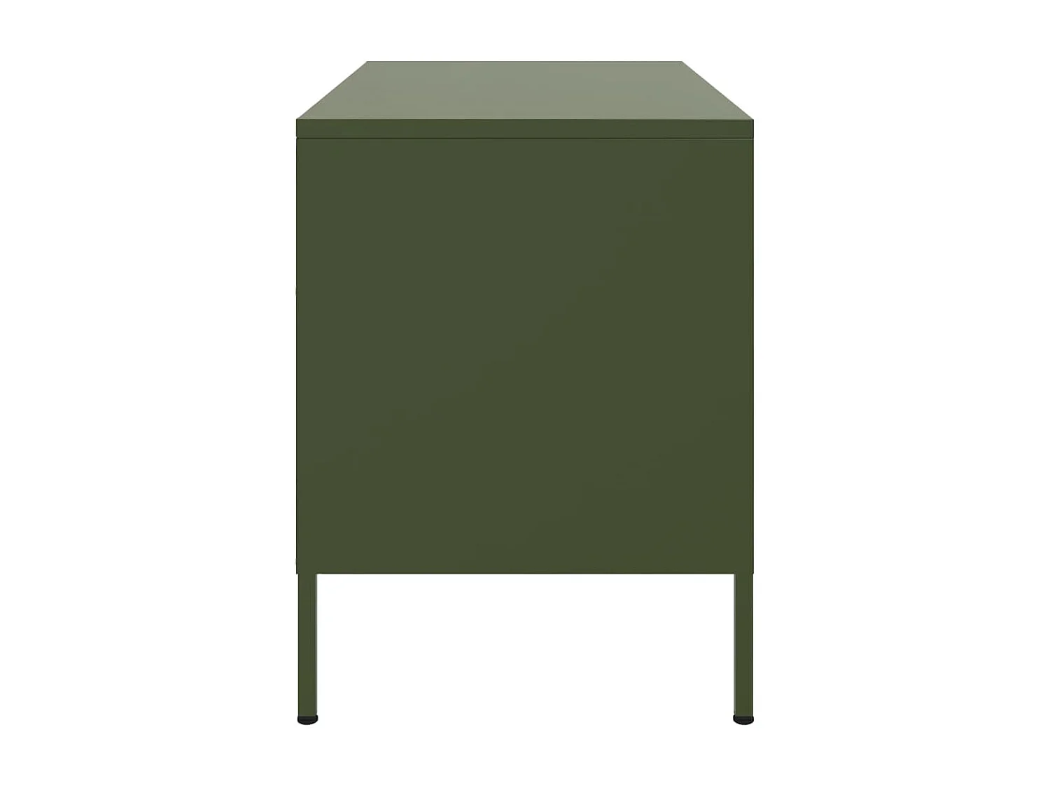 Tv-meubelen 2 st 68x39x50,5 cm staal olijfgroen