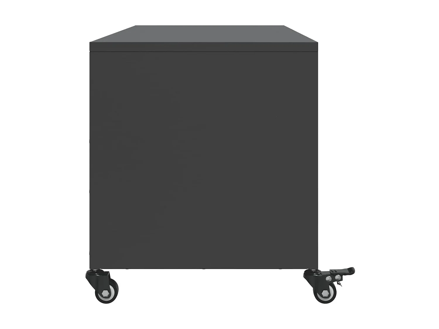 Meuble TV noir 100,5x39x43,5 cm acier