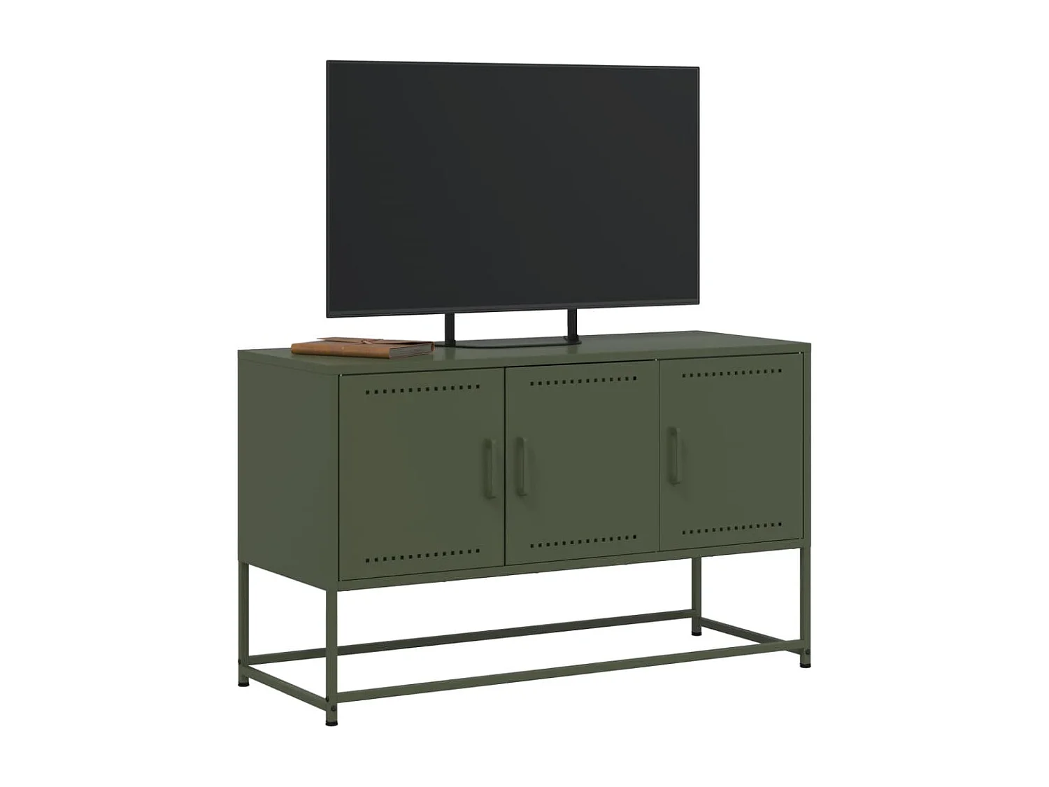 TV-Schrank Olivgrün 100,5x39x60,5 cm Stahl