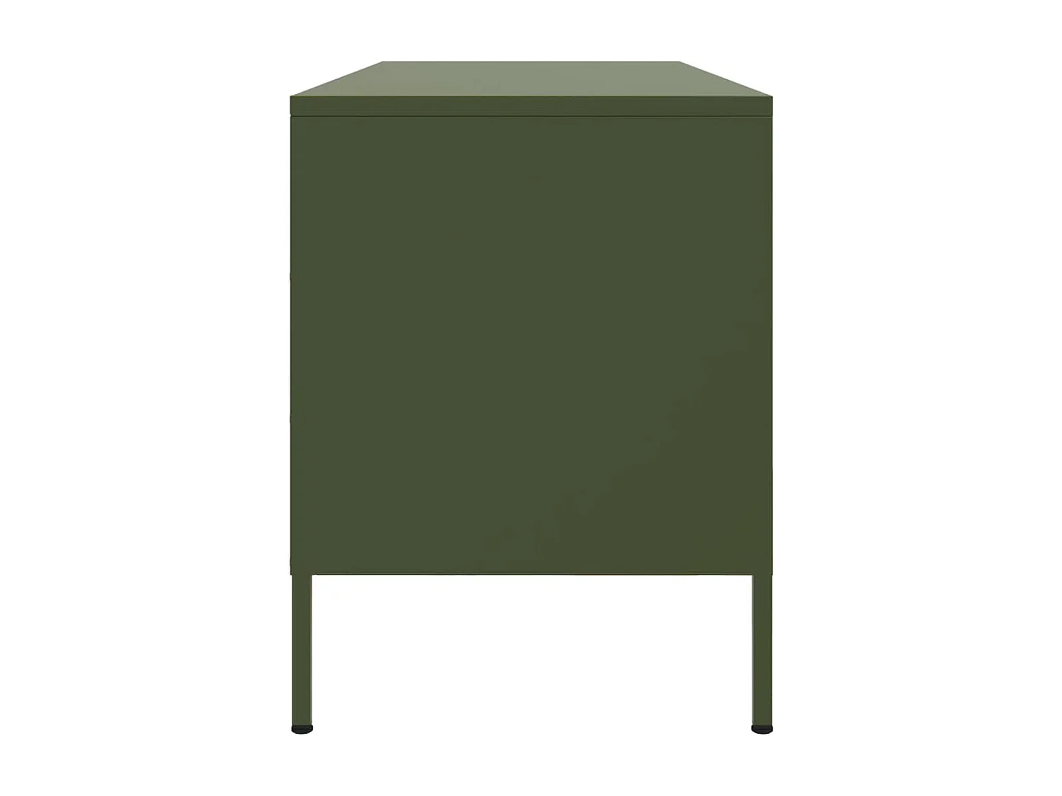 Móvel de TV 100,5x39x50,5 aço verde-azeitona