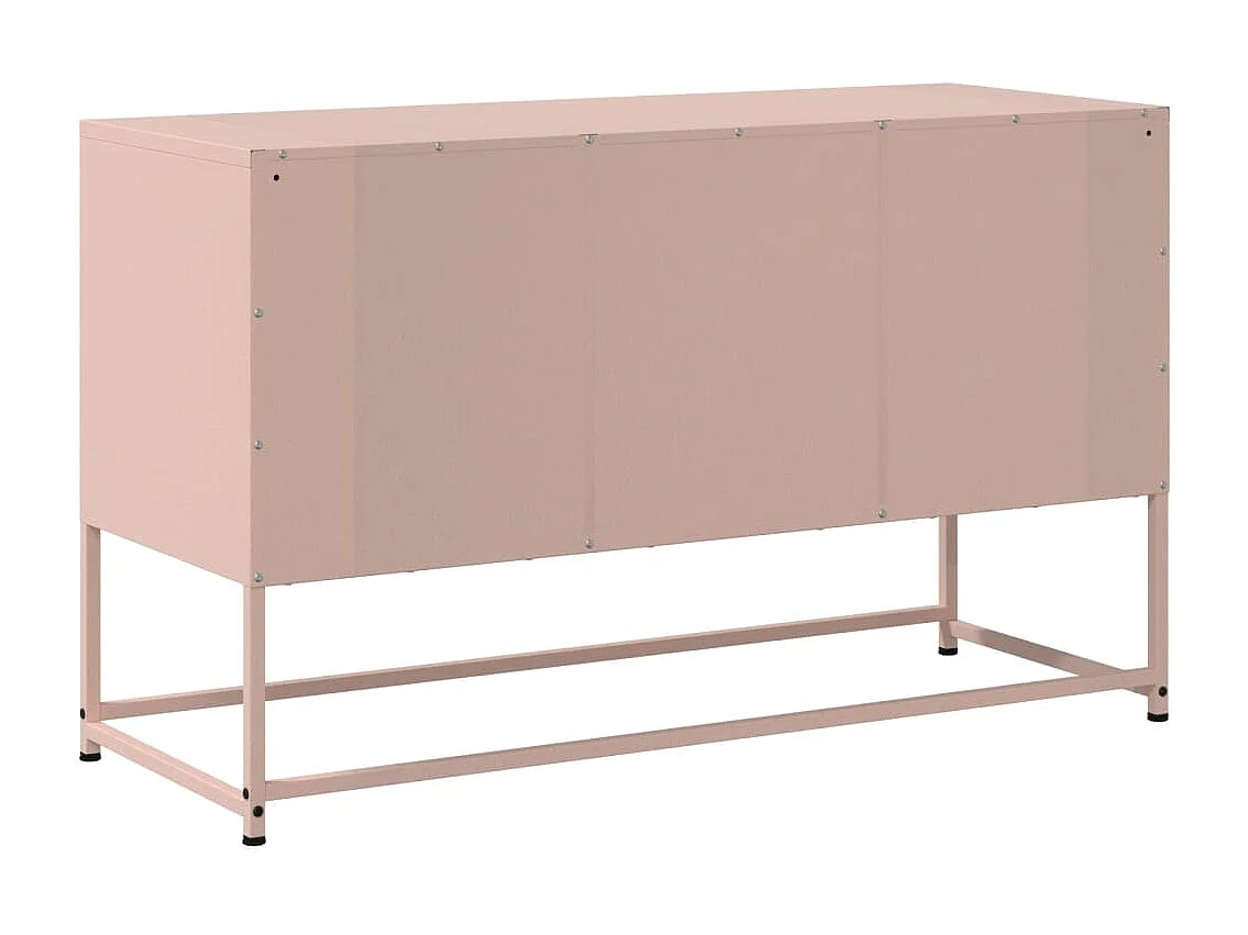 Tv-meubel 100,5x39x60,5 cm staal roze