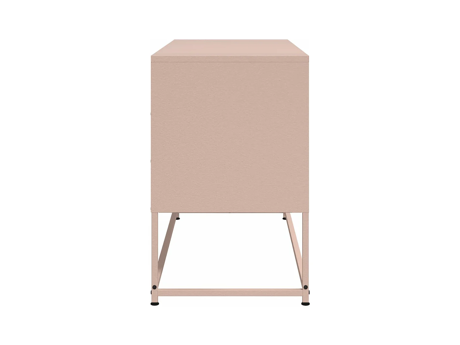 Meuble TV rose 100,5x39x60,5 cm acier