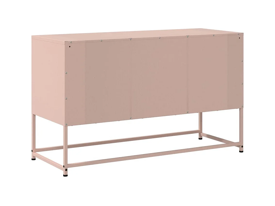 Meuble TV rose 100,5x39x60,5 cm acier