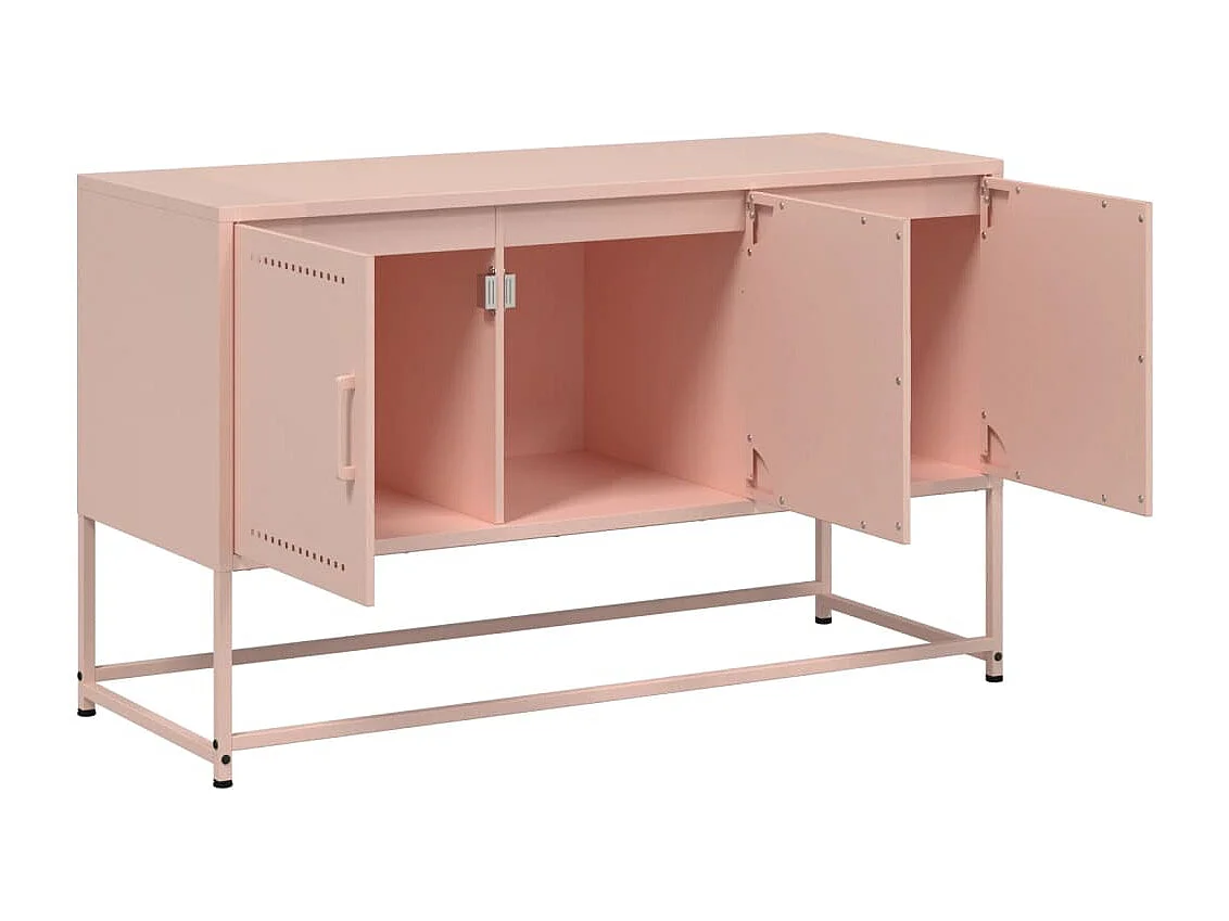TV-Schrank Rosa 100,5x39x60,5 cm Stahl