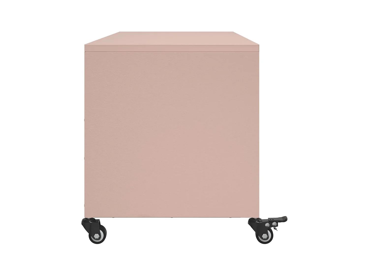 Meuble TV rose 100,5x39x43,5 cm acier