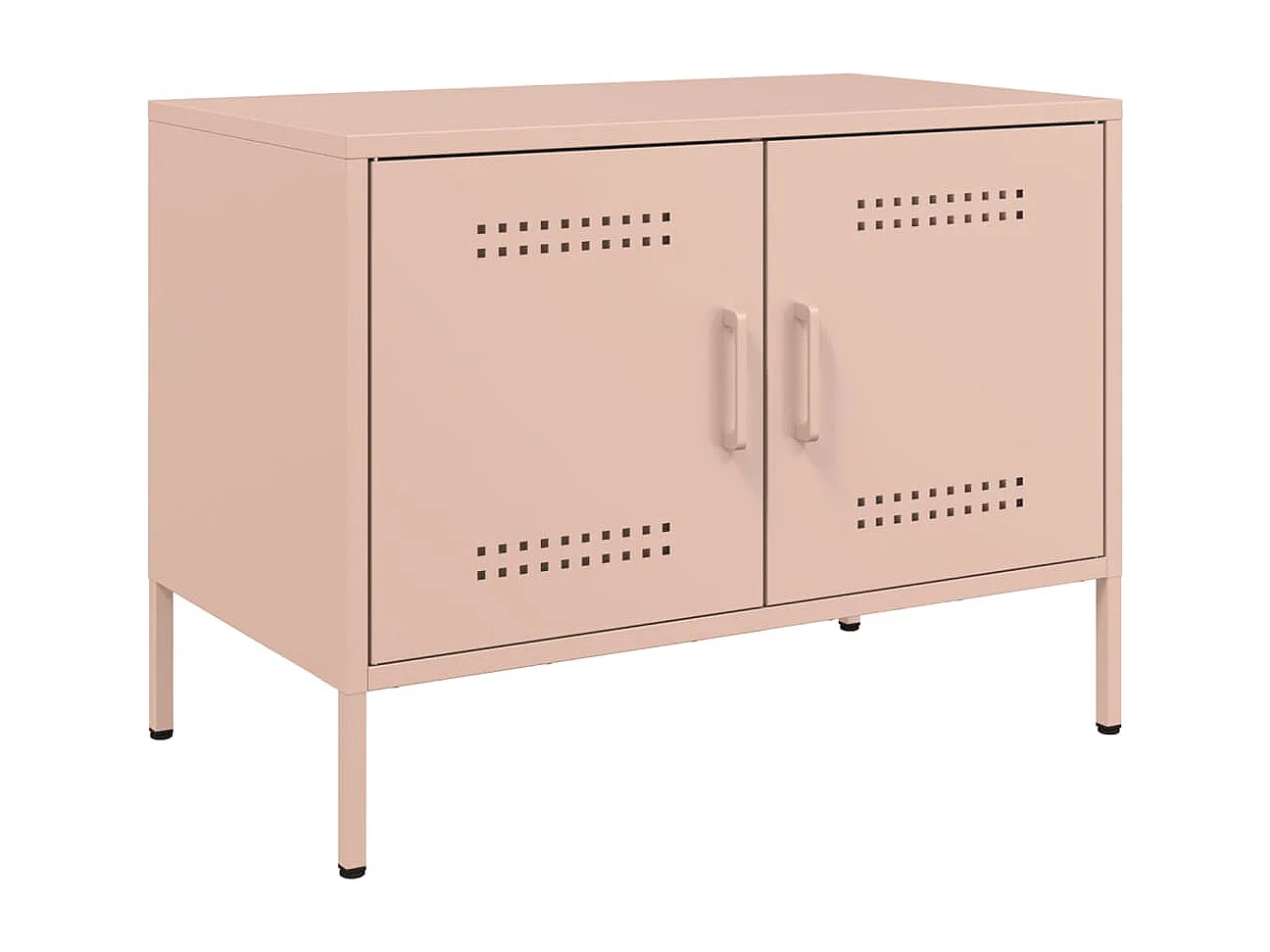 Meubles TV 2 pcs rose 68x39x50,5 cm acier