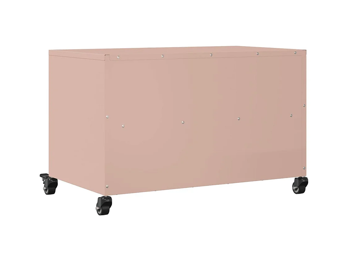 Tv-meubel 68x39x43,5 cm staal roze