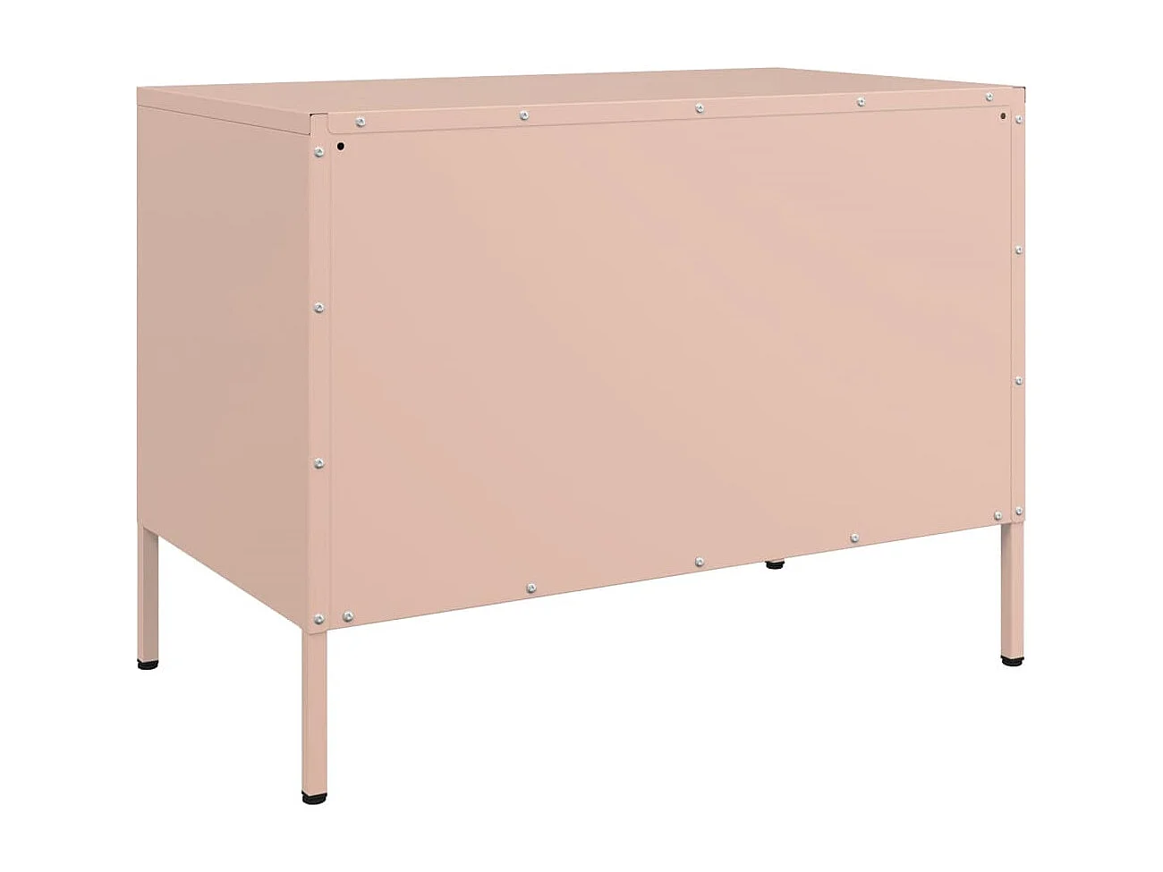 TV-Schränke 2 Stk. Rosa 68x39x50,5 cm Stahl