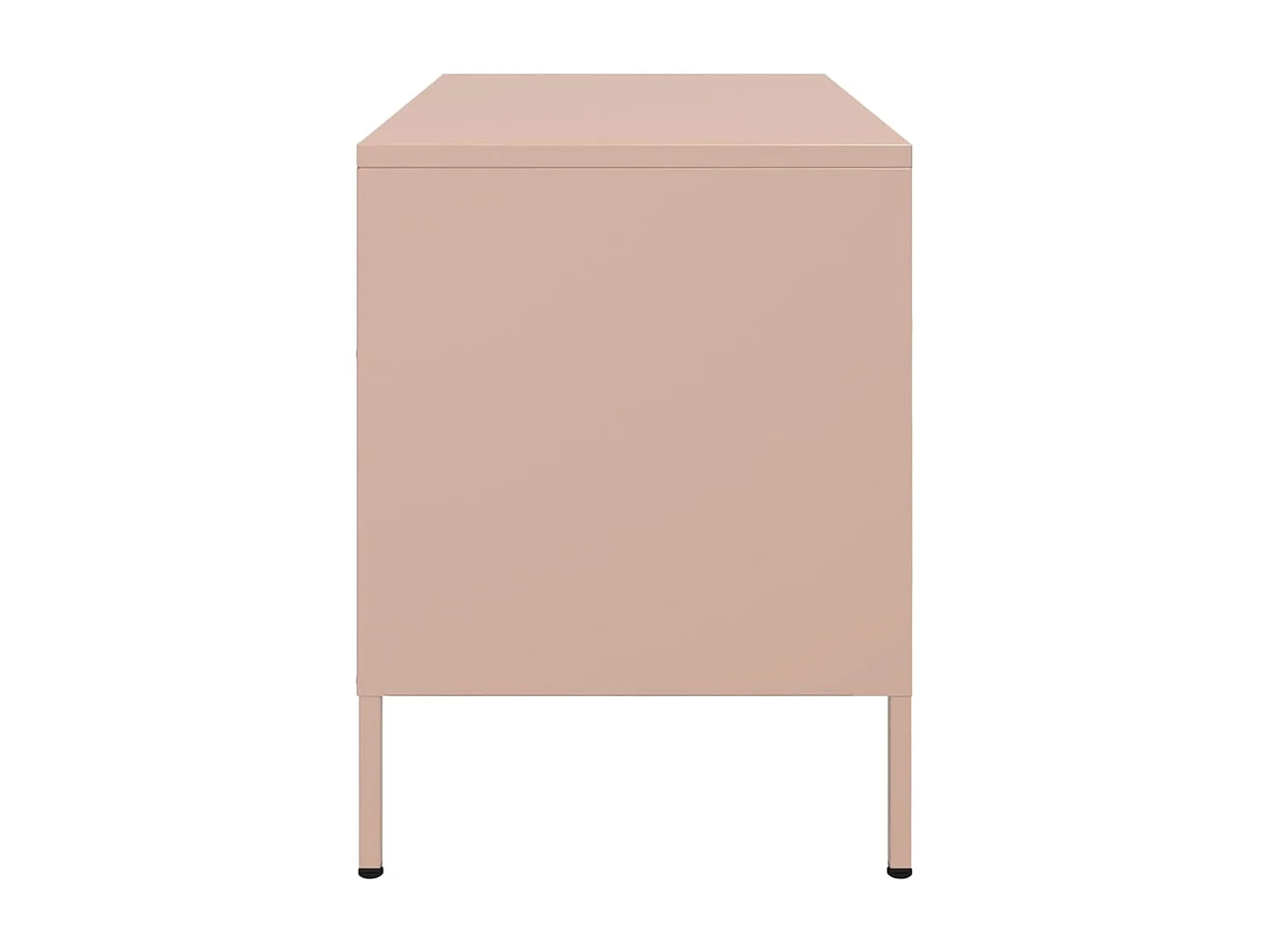 Meuble TV rose 68x39x50,5 cm acier