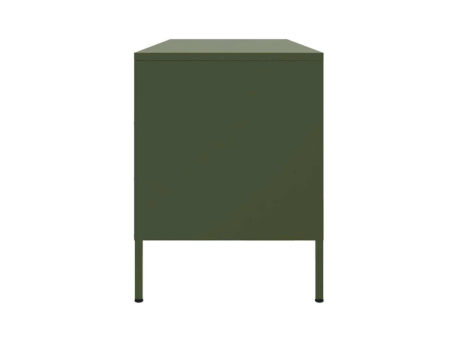 Mobile TV Verde Oliva 100,5x39x50,5 cm in Acciaio