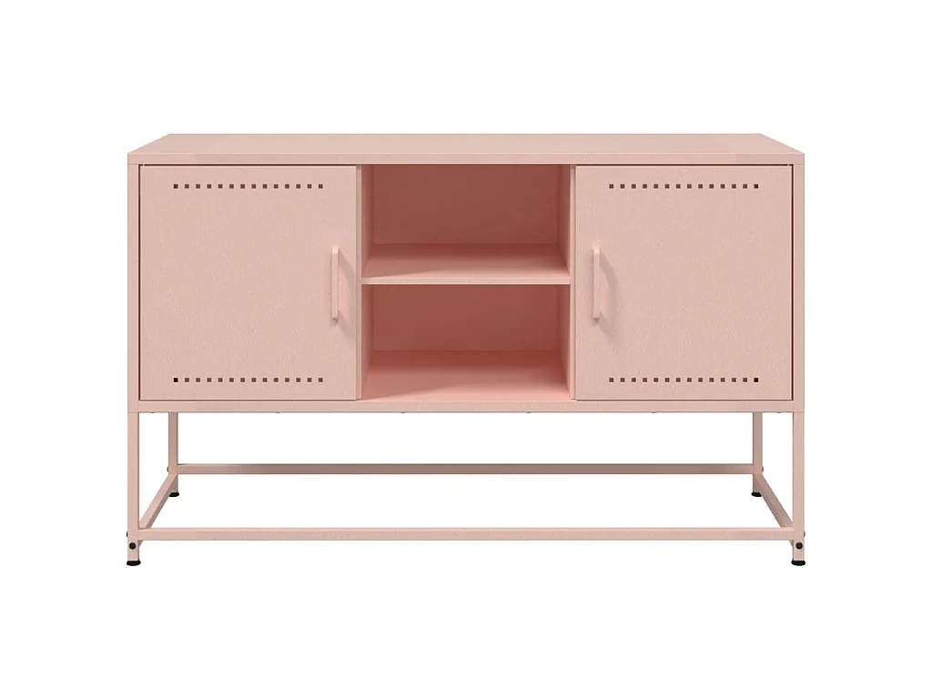 Mobile TV Rosa 100,5x39x60,5 cm in Acciaio