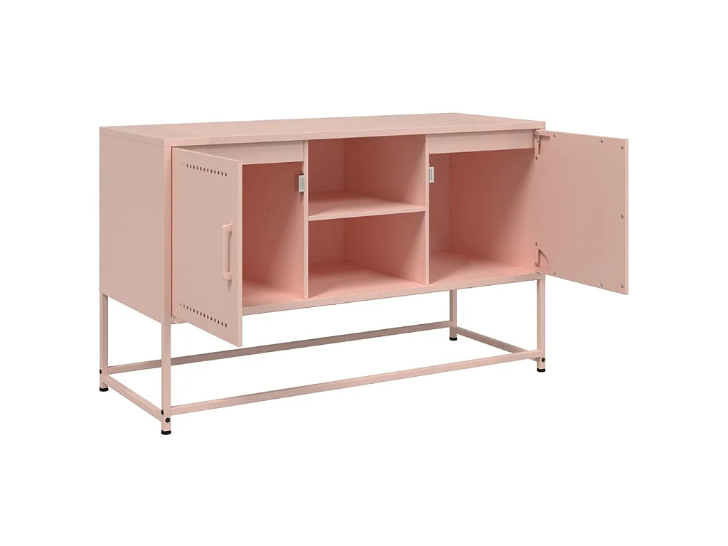 Mobile TV Rosa 100,5x39x60,5 cm in Acciaio