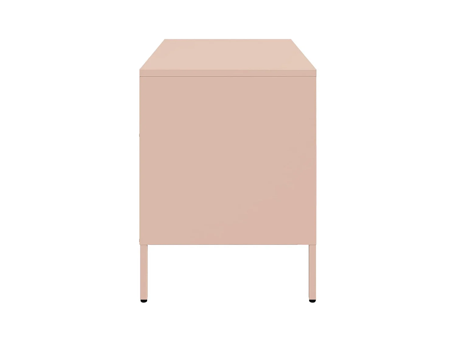 Meuble TV rose 68x39x50,5 cm acier
