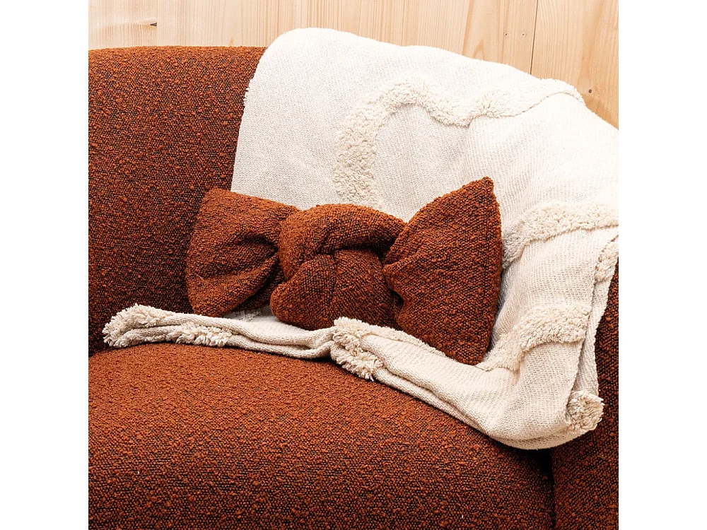 Coussin noeud en bouclette
