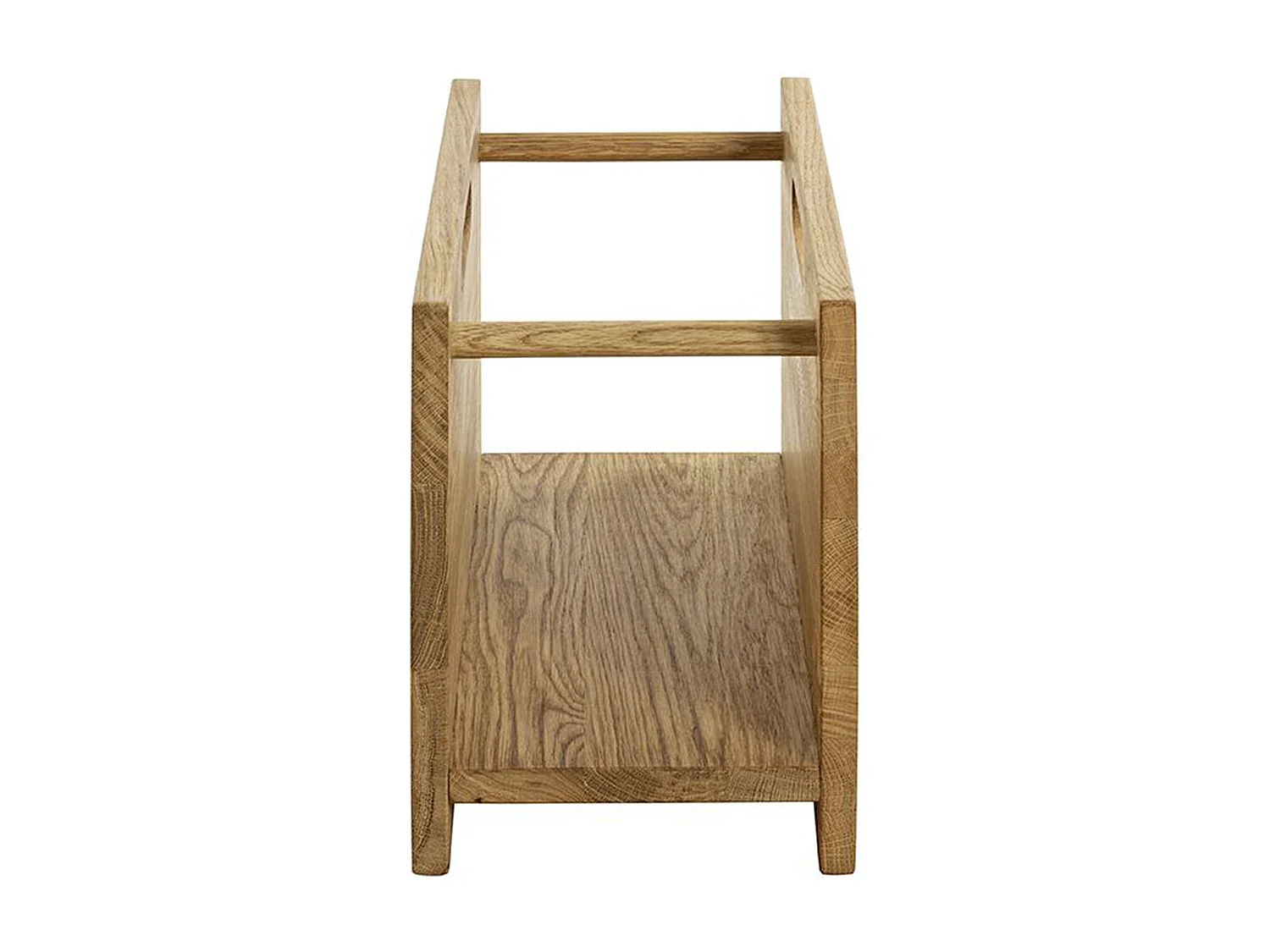 Porte-revues en bois massif coloris chêne -longueur 40 x profondeur 21 x hauteur 30 cm