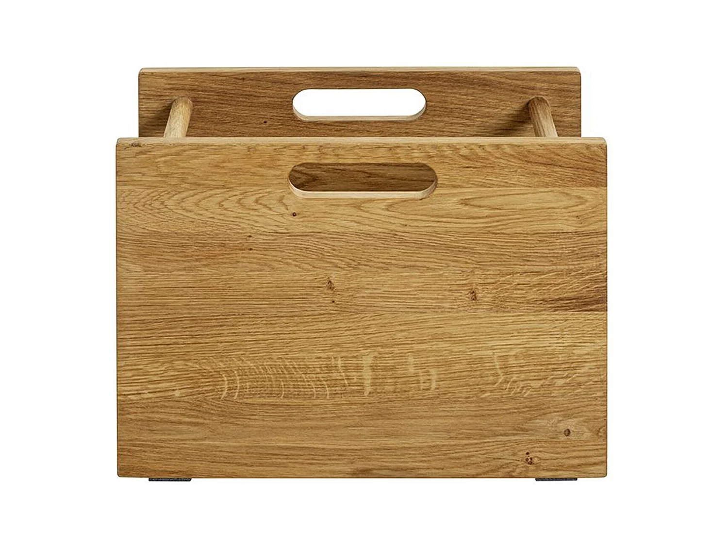 Porte-revues en bois massif coloris chêne -longueur 40 x profondeur 21 x hauteur 30 cm