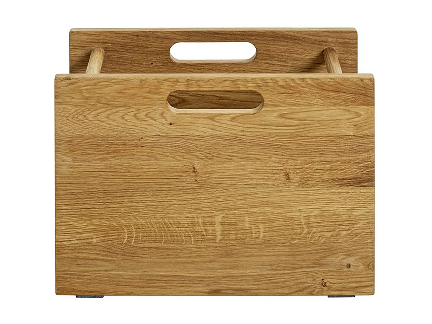 Porte-revues en bois massif coloris chêne -longueur 40 x profondeur 21 x hauteur 30 cm