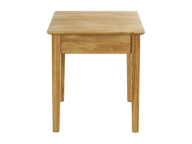 Table d'appoint, table de salon en bois coloris chêne  -longueur 45 x profondeur 45 x hauteur 52 cm