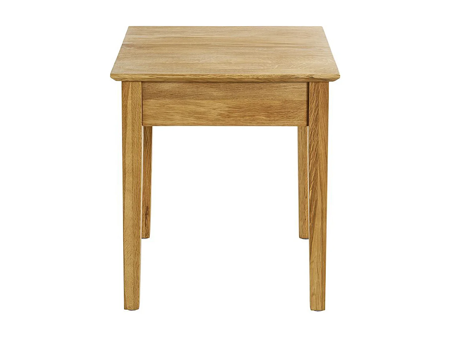 Table d'appoint, table de salon en bois coloris chêne  -longueur 45 x profondeur 45 x hauteur 52 cm