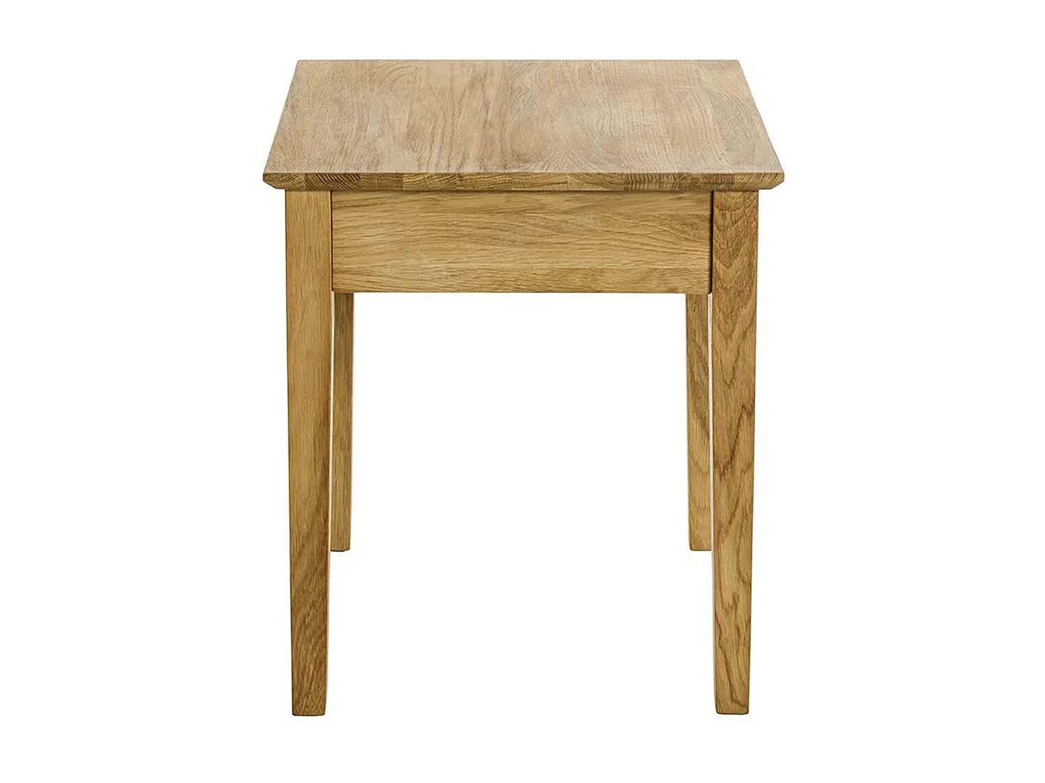 Table d'appoint, table de salon en bois coloris chêne  -longueur 45 x profondeur 45 x hauteur 52 cm