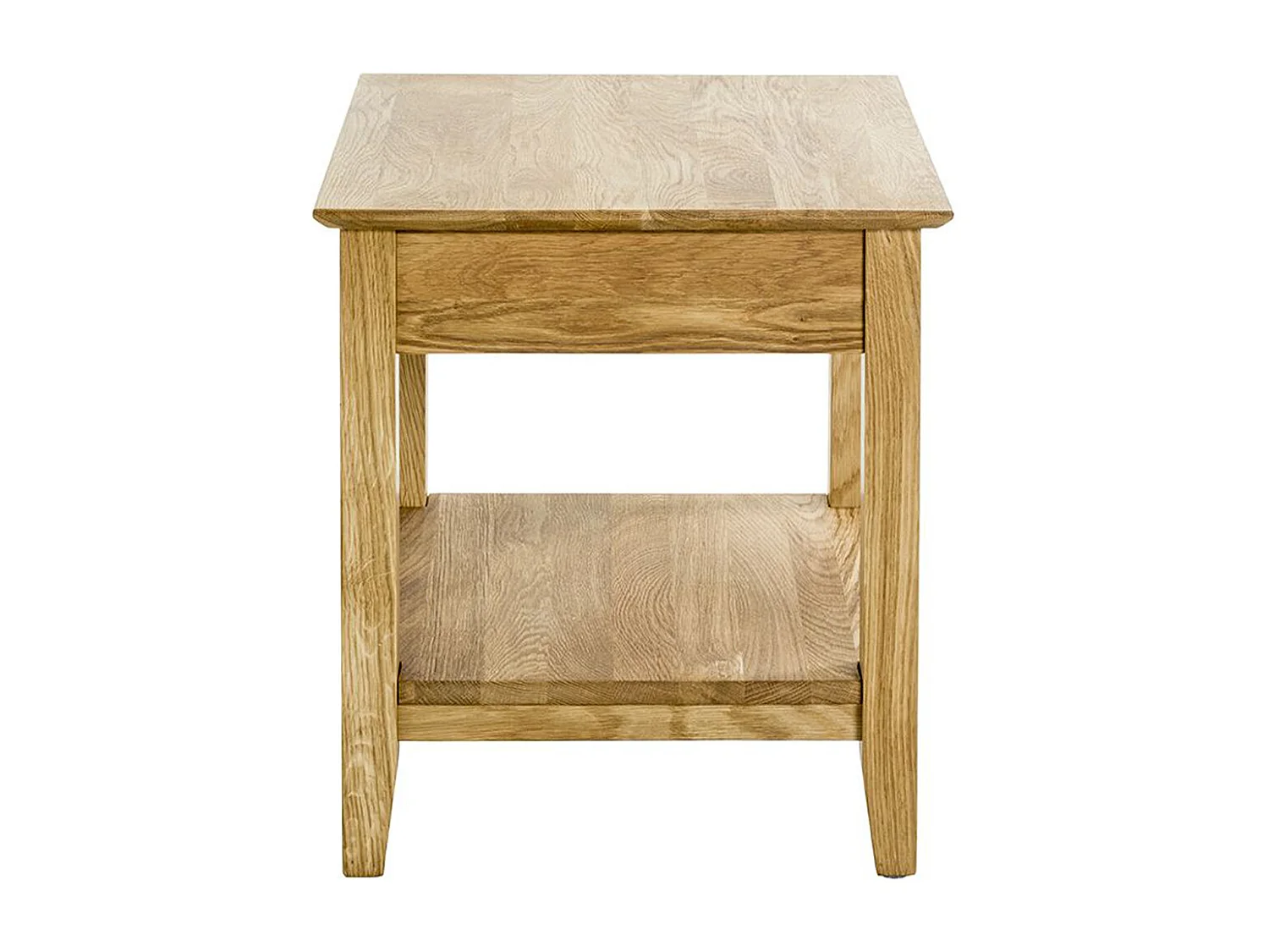 Table d'appoint, table de salon en bois coloris chêne -longueur 45 x profondeur 45 x hauteur 52 cm