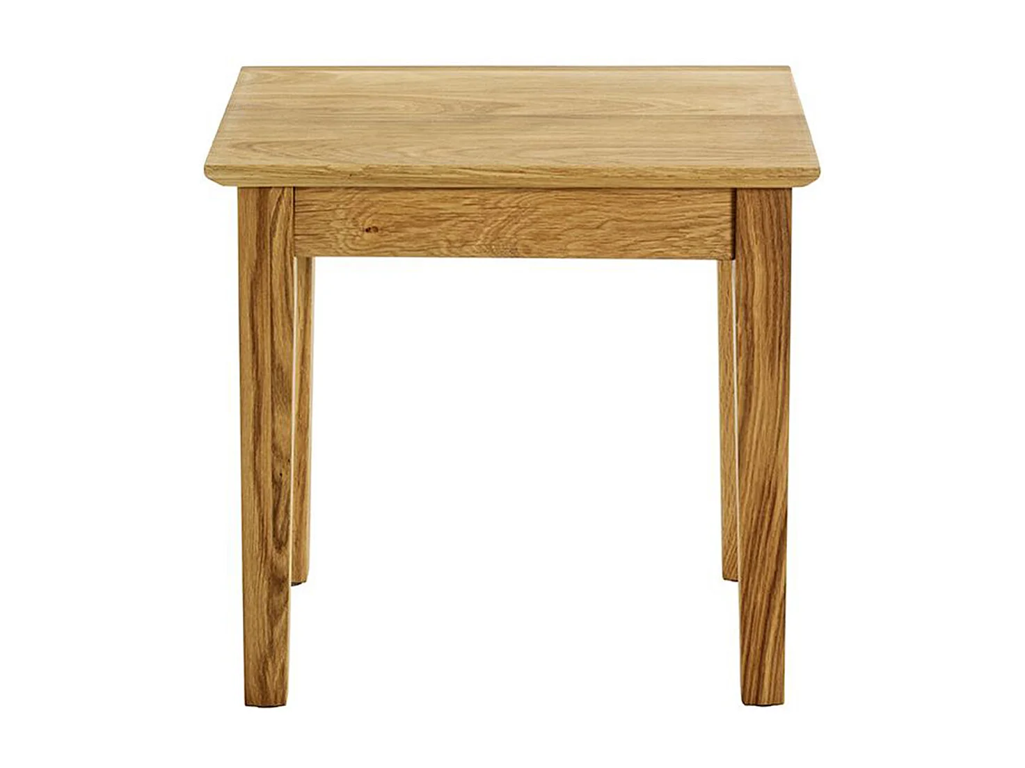 Table d'appoint, table de salon en bois massif coloris chêne   -longueur 43  x profondeur 30 x hauteur 42 cm