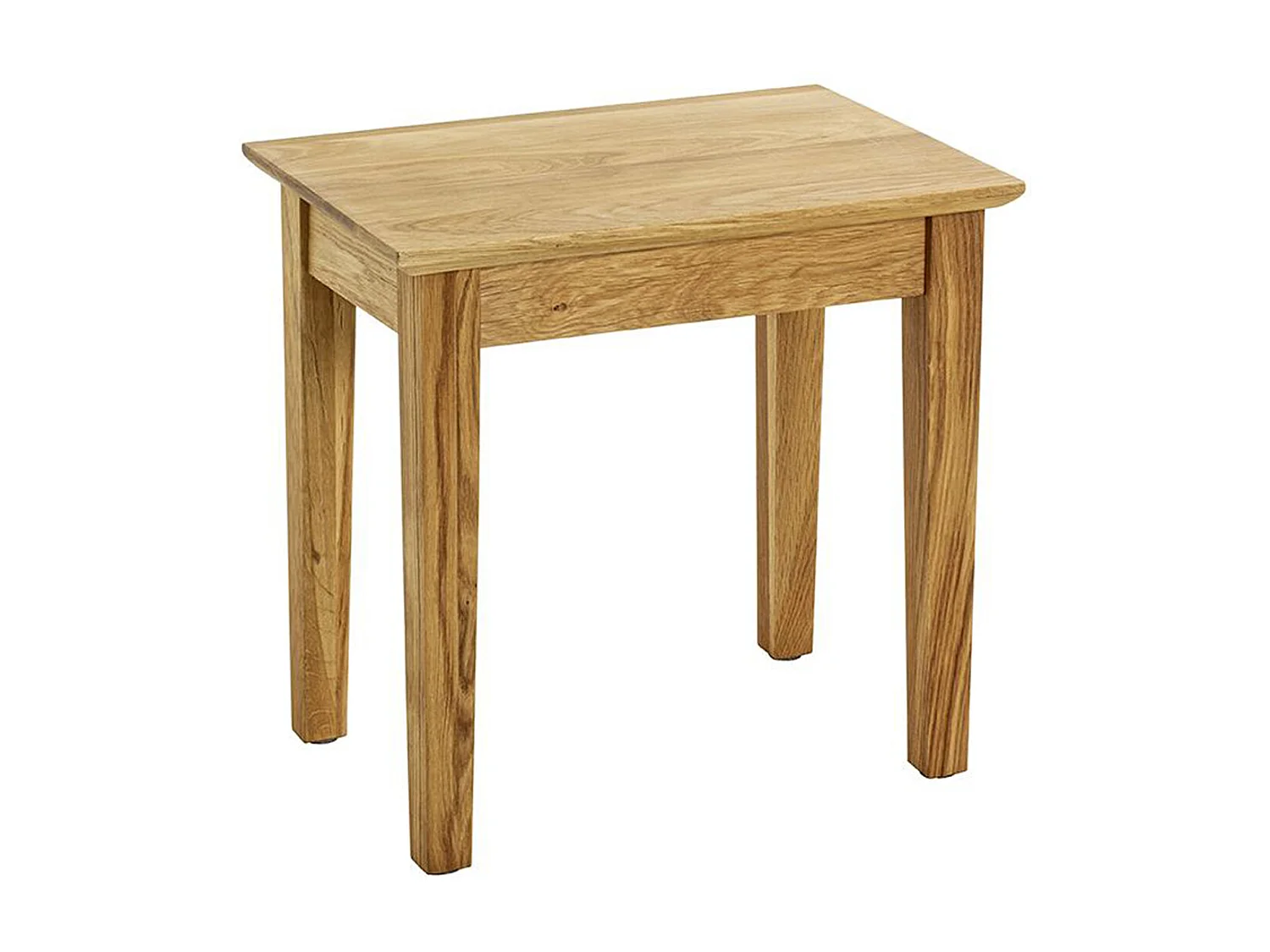 Table d'appoint, table de salon en bois massif coloris chêne   -longueur 43  x profondeur 30 x hauteur 42 cm