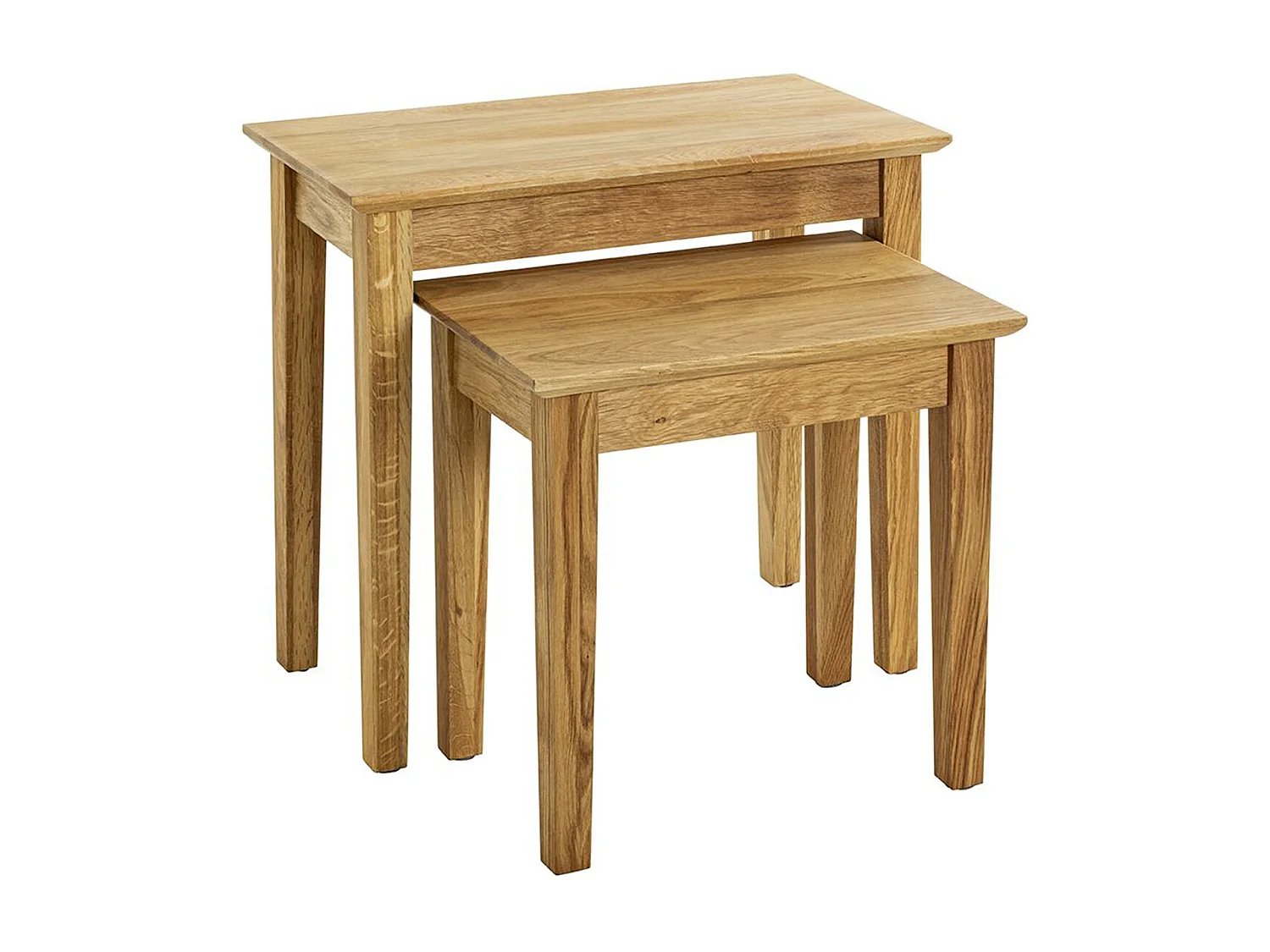 Table d'appoint, table de salon en bois massif coloris chêne   -longueur 43  x profondeur 30 x hauteur 42 cm