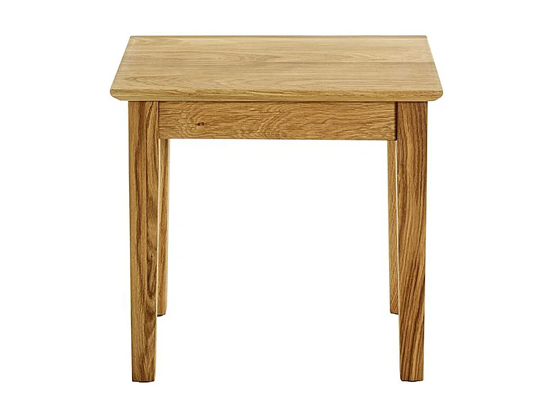 Table d'appoint, table de salon en bois massif coloris chêne   -longueur 43  x profondeur 30 x hauteur 42 cm