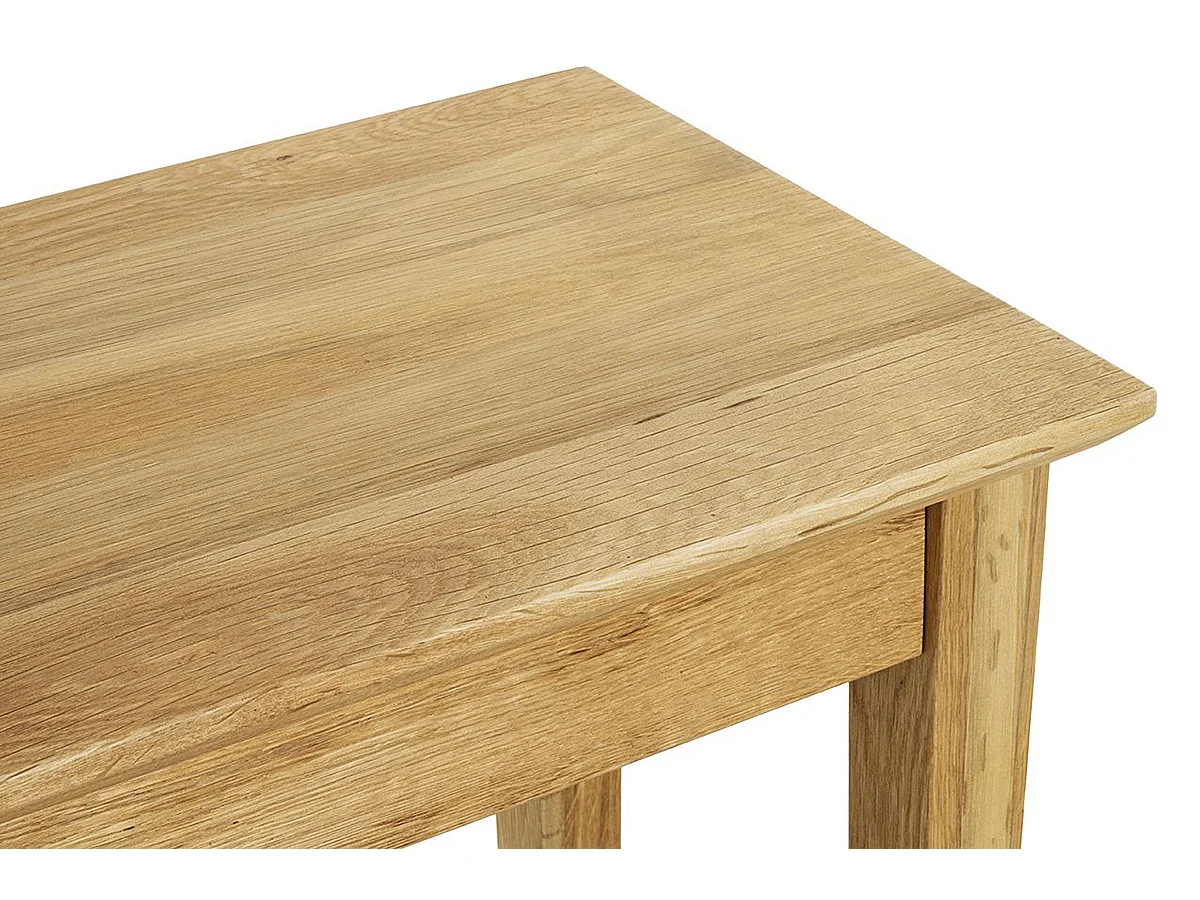 Table d'appoint, table de salon en bois massif coloris chêne -longueur 56 x profondeur 30 x hauteur 52 cm