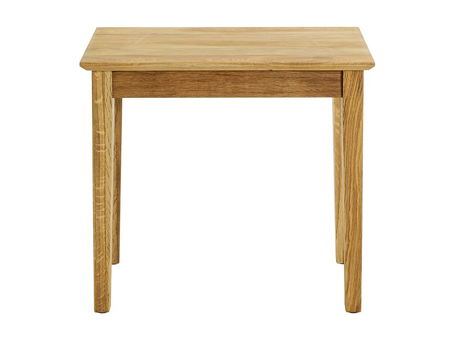Table d'appoint, table de salon en bois massif coloris chêne -longueur 56 x profondeur 30 x hauteur 52 cm