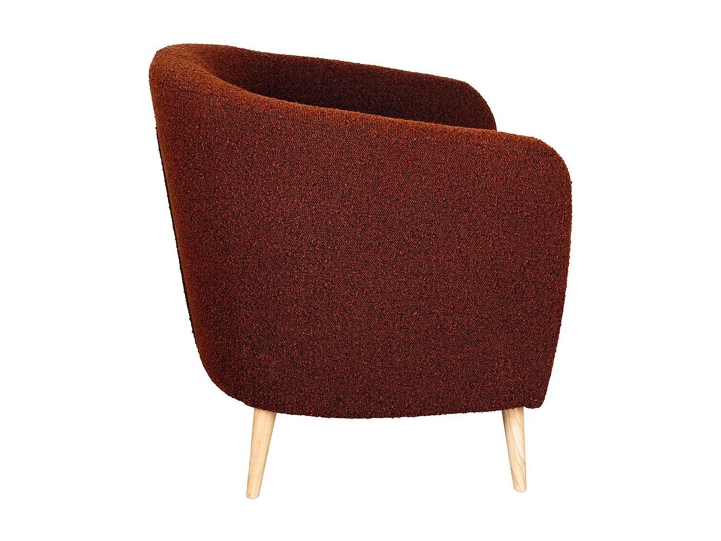 Fauteuil en bouclette coloré