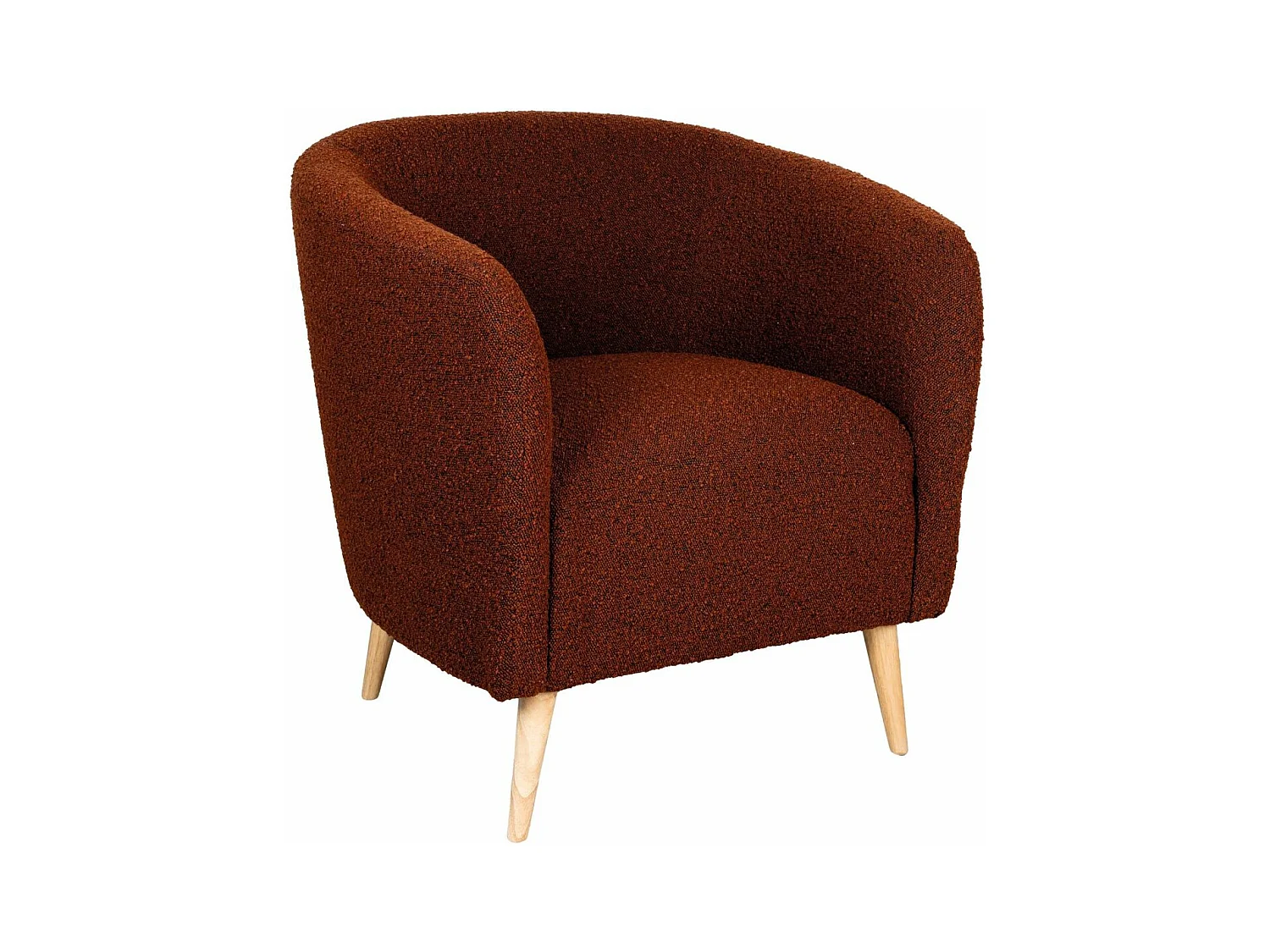 Fauteuil en bouclette coloré